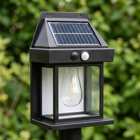 Set 8 Bucăți Lampă Solară de Perete Exterior cu Senzor de Mișcare și Senzor Crepuscular, 3 Moduri Iluminare